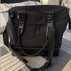 BEIS the convertible MINI weekender bag in black